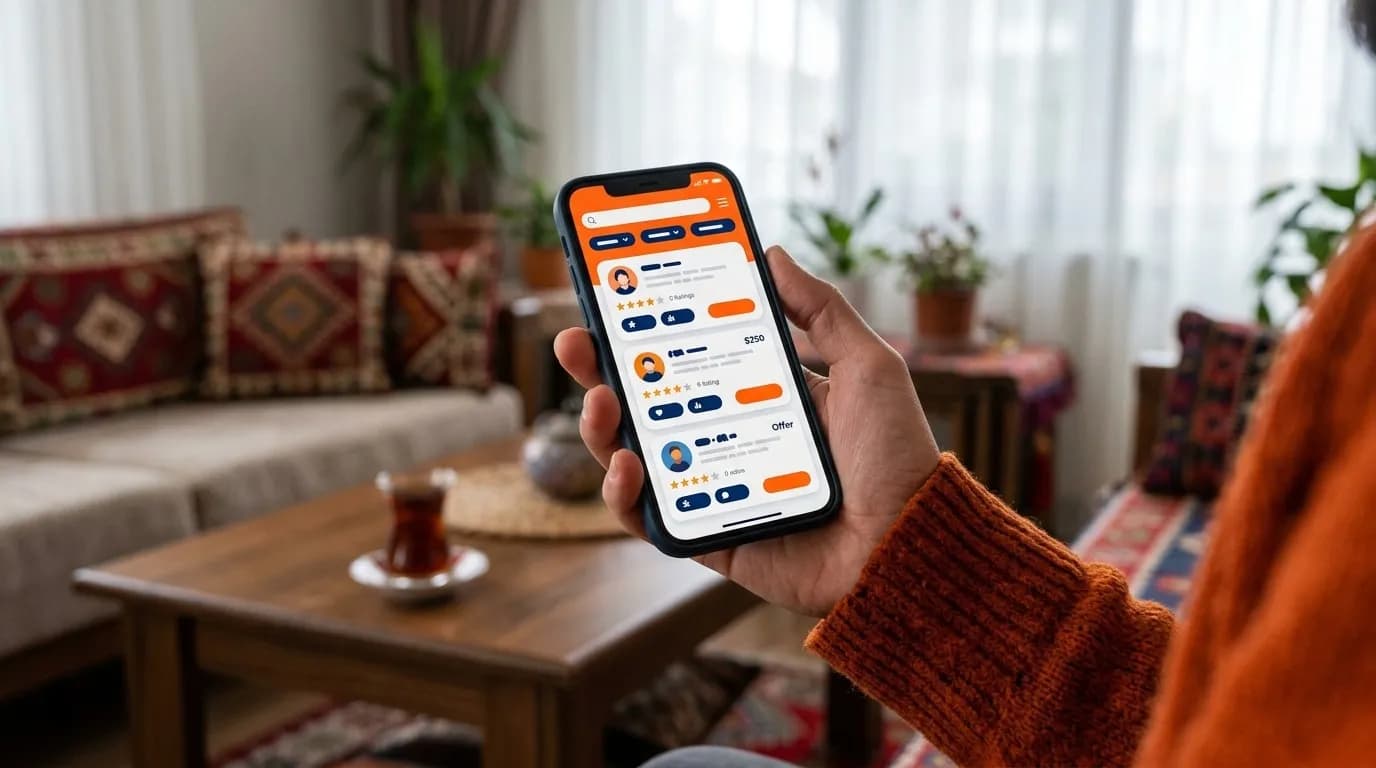 Elinde akıllı telefon tutan kişi
